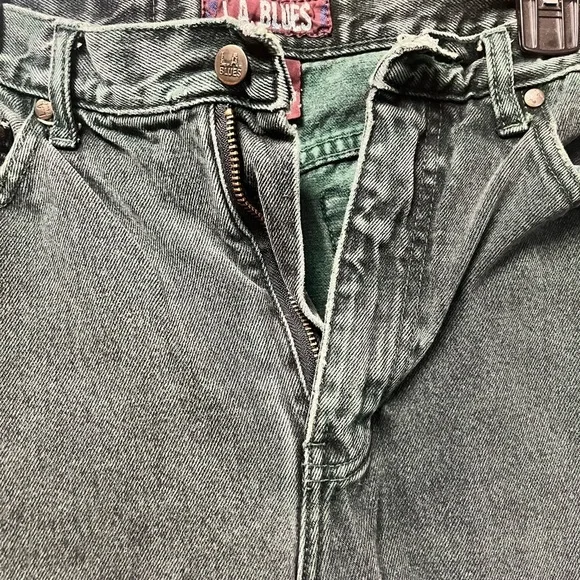 L.A. Blues Green Straight Leg Jeans - Picture 2 of 7